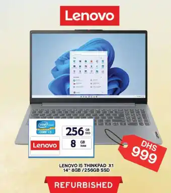 Grand Hyper Market LENOVO 15 THINKPAD X1 14 8GB 256GB SSD offer