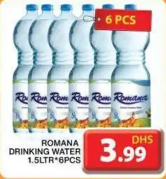 Grand Hyper Market ROMANA DRINKING WATER 1.5LTR 6PCS offer