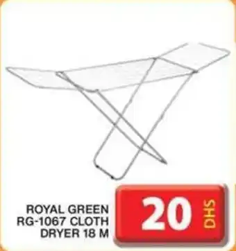 Grand Hyper Market ROYAL GREEN RG 1067 CLOTH DRYER 18 M offer