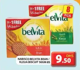 Grand Hyper Market NABISCO BELVITA BRAN KLEIJA BISCUIT 56GM 8S offer