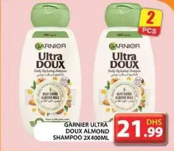 Grand Hyper Market GARNIER ULTRA DOUX ALMOND SHAMPOO 2X400ML offer