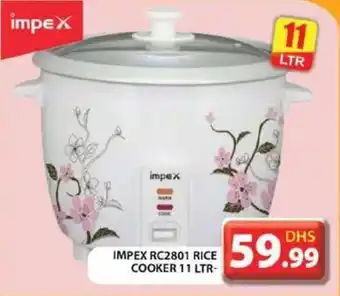 Grand Hyper Market IMPEX RC2801 RICE COOKER 11 LTR offer