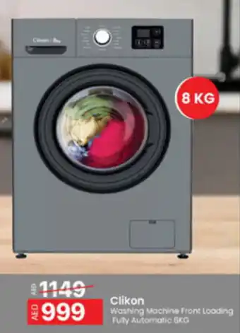 Clikon Washing Machine Front Loading Fully Automatic 8KG
