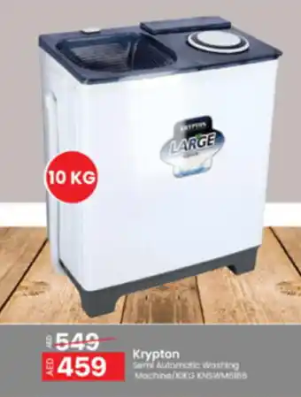 Al Madina Hypermarket Krypton Semi automatic washing machine 10kg offer