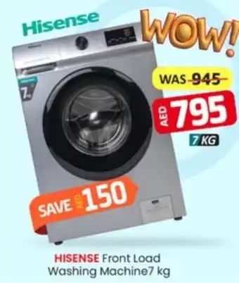 Al Madina HISENSE Front Load Washing Machine7 kg offer