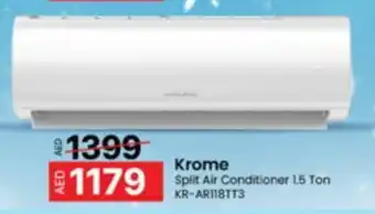 Al Madina Krome Split Air Conditioner 1.5 Ton KR-AR118TT3 offer