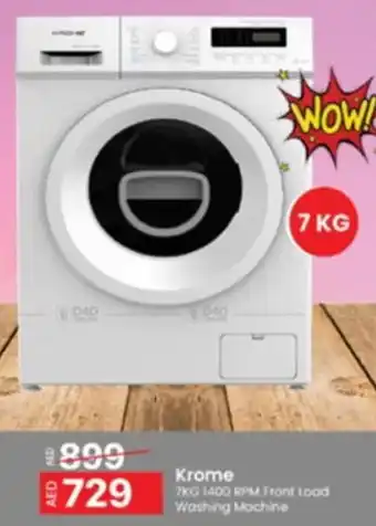 Al Madina Krome 7KG 1400 RPM Front Load Washing Machine offer