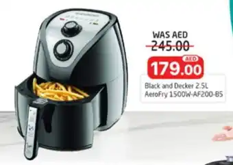 Al Madina Black and Decker 2.5L AeroFry 1500W-AF200-85 offer