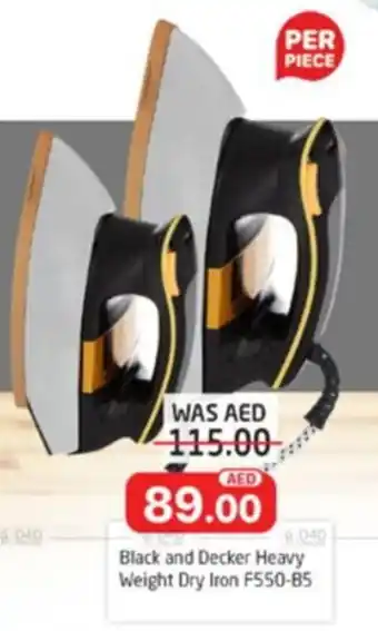 Al Madina Black and Decker Heavy Weight Dry Iron F550-85 offer
