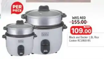 Al Madina Black and Decker 1.8L Rice Cooker RC1860-B5 offer