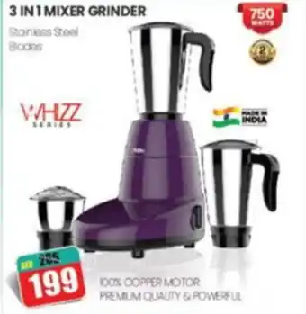 Al Madina Clikon 3 IN 1 MIXER GRINDER offer
