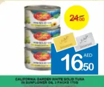 Ajman Market CALIFORNIA GARDEN WHITE SOLID TUNA IN SUNFLOWER OIL 3 PACKS offer