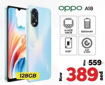 Kenz Hypermarket OPPO A18 128GB offer