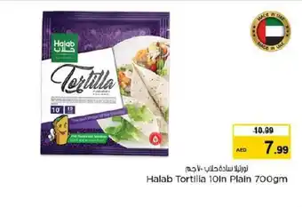Nesto Halab Tortilla 10In Plain 700gm offer