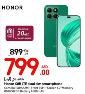 Carrefour Honor X8B LTE dual sim smartphone offer