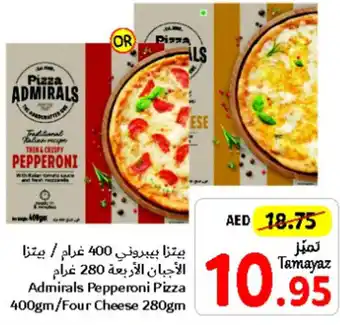 Union Coop Admirals Pepperoni Pizza 400gm/Four Cheese 280gm offer