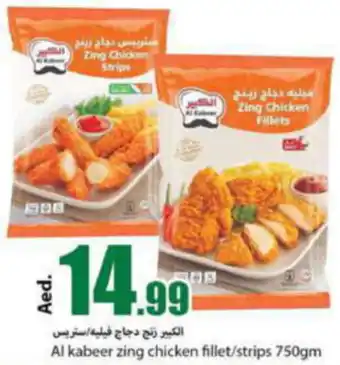Rawabi Market Al kabeer zing chicken fillet/strips 750gm offer