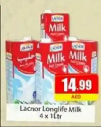 Amber Lacnor Longlife Milk 4 x 1Ltr offer