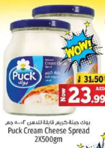 Kenz Hypermarket Puck Cream Cheese Spread 2X500gm offer