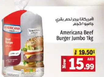 Kenz Hypermarket Americana Beef Burger Jumbo 1kg offer