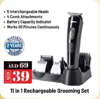 Nesto 11 in 1 Rechargeable Grooming Set offer