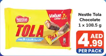 Day To Day Nestle Tola Chocolate 1x108.5 g offer