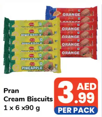 Day To Day Pran Cream Biscuits 1 × 6 ×90 g offer