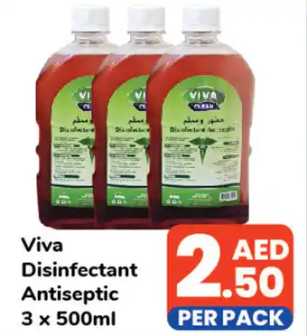 Day To Day Viva Disinfectant Antiseptic 3 x 500ml offer