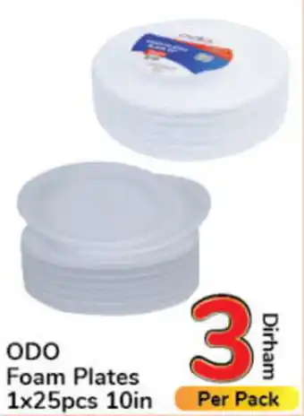 Day To Day ODO Foam Plates 1x25pcs 10in offer