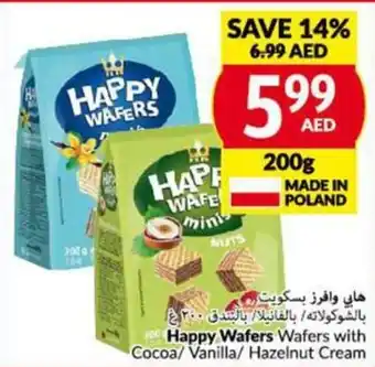 Viva Happy Wafers Wafers with Cocoa/ Vanilla/ Hazelnut Cream 200g offer
