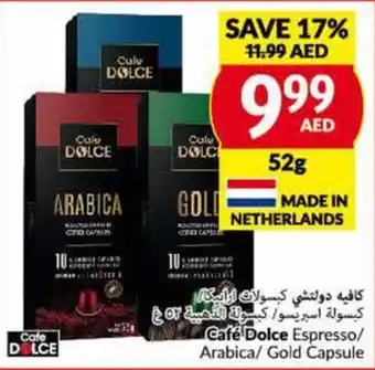 Viva Cafe Dolce Espresso / Arabica / Gold Capsule 52g offer