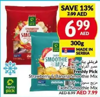 Viva Freshly Pick Strawberry & Banana Smoothie Mix 300g offer