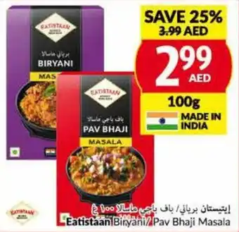 Viva Eatistaan Biryani Pav Bhaji Masala 100g offer