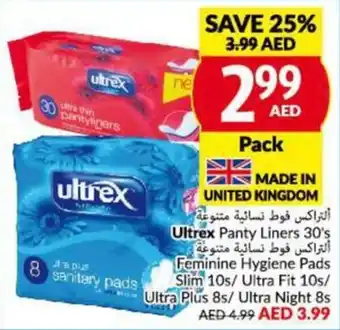Viva Ultrex Panty Liners 30's offer