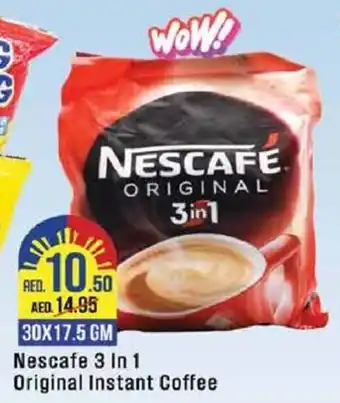 West Zone Supermarket Nescafe 3-In-1 Original Instant Coffee 30 x 17.5gm offer