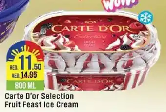 West Zone Supermarket Carte D'or Selection Fruit Feast Ice Cream 800mL offer