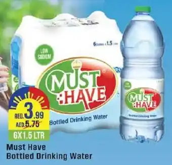 West Zone Supermarket Must Have Bottled Drinking Water 6 x 1.5Ltr offer