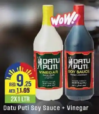 West Zone Supermarket Datu Puti Soy Sauce + Vinegar 2 x 1Ltr offer