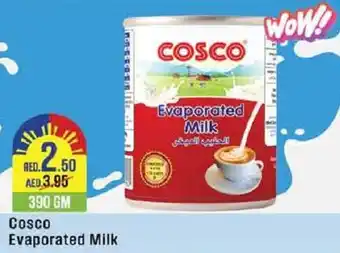 West Zone Supermarket Cosco Evaporated Milk 390gm offer