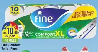 West Zone Supermarket Fine Comfort Toilet Paper 10 Rolls offer
