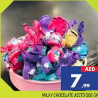 Al Madina Hypermarket MILKY CHOCOLATE ASSTD 500 GM offer