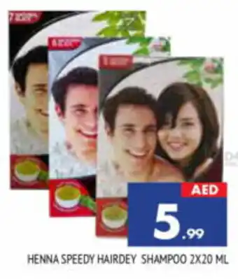 Al Madina Hypermarket HENNA SPEEDY HAIRDEY SHAMPOO 2X20 ML offer