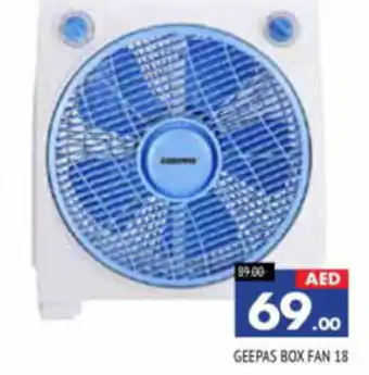 Al Madina Hypermarket GEEPAS BOX FAN 18 offer