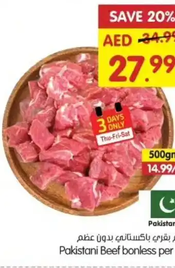 Gala Supermarket Pakistani Beef bonless per kg offer