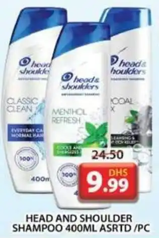 Grand Hyper Market HEAD AND SHOULDER SHAMPOO 400ML ASRTD PC offer