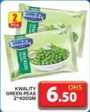 Grand Hyper Market KWALITY GREEN PEAS 2x400GM offer