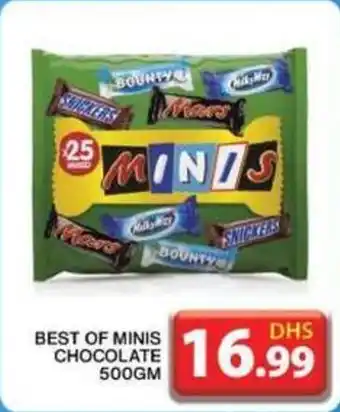 Grand Hyper Market BEST OF MINIS CHOCOLATE 500GM offer
