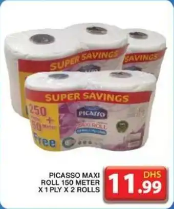 Grand Hyper Market PICASSO MAXI ROLL 150 METER X1 PLY X 2 ROLLS offer