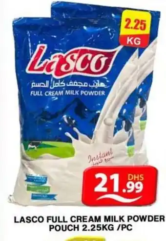 Grand Hyper Market LASCO FULL CREAM MILK POWDER POUCH 2.25KG /PC offer