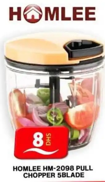 Grand Hyper Market HOMLEE HM-2098 PULL CHOPPER 5BLADE offer